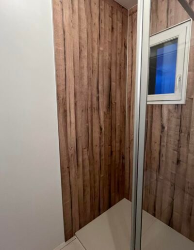 salle de bain avec pose de panneaux muraux aluminium imita 2 salle de bain avec pose de panneaux muraux aluminium imita 2
